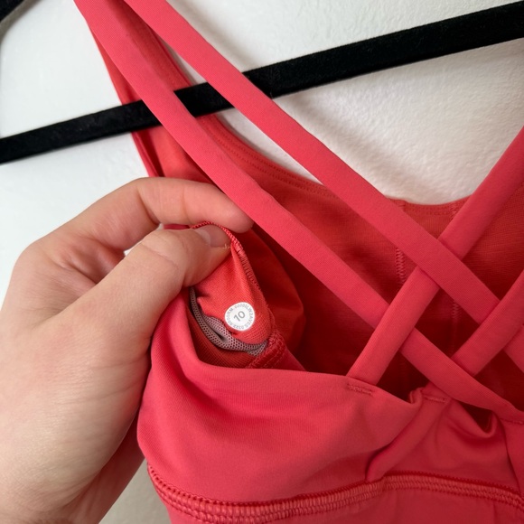Lululemon Pink Energy Sports Bra Size 10 - Picture 4 of 4
